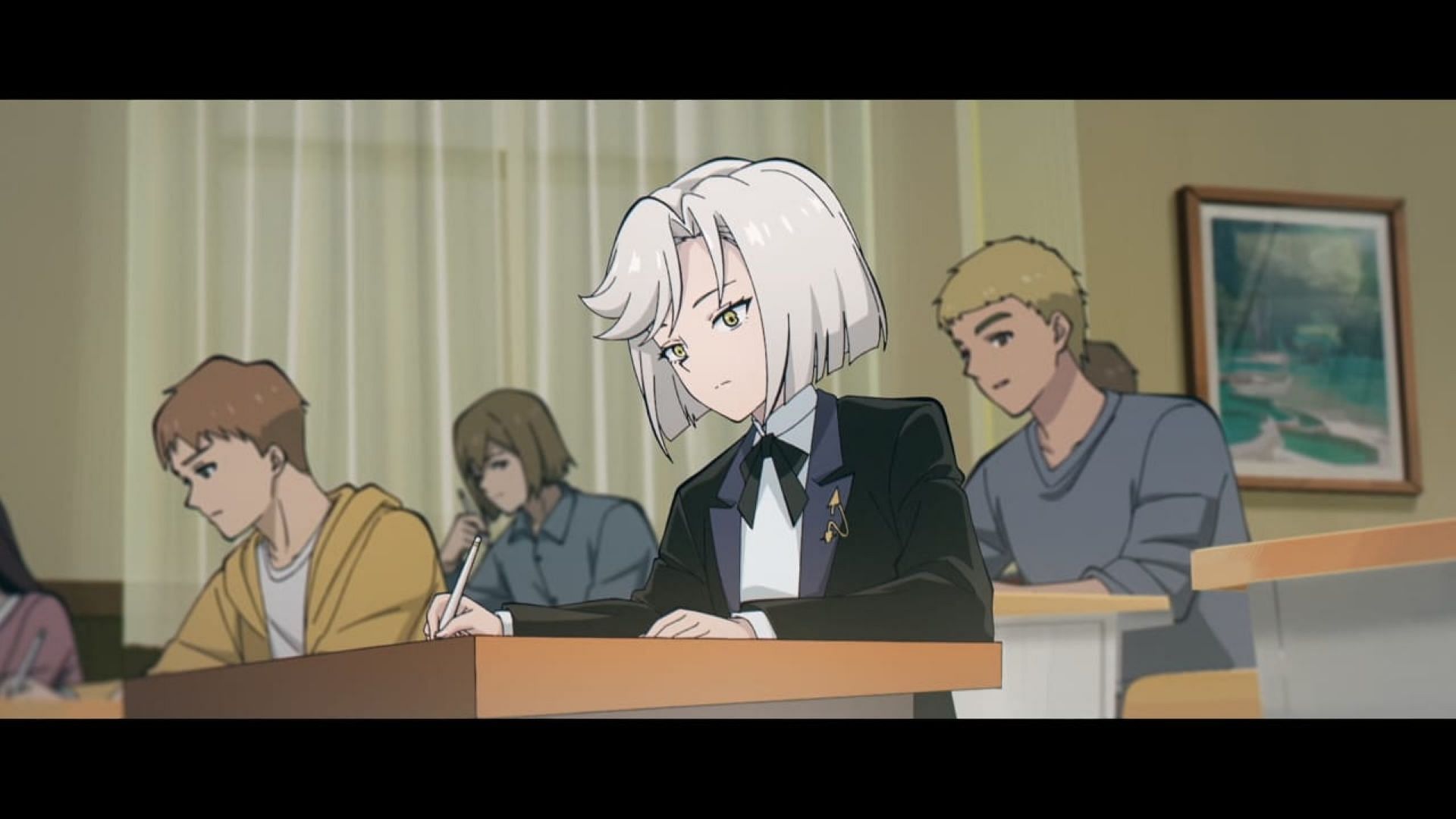 Liu Yuwen takes the exam (Image via Pb Animation/LAN Studio/Paper Plane Animation)